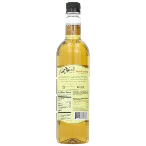 Davinci Gourmet Classic Syrup, French Vanilla, 25.4 Ounce Pack