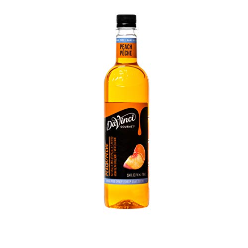 Davinci Gourmet Sugar Free Syrup, Peach, 25.4 Ounce Pack Of 4