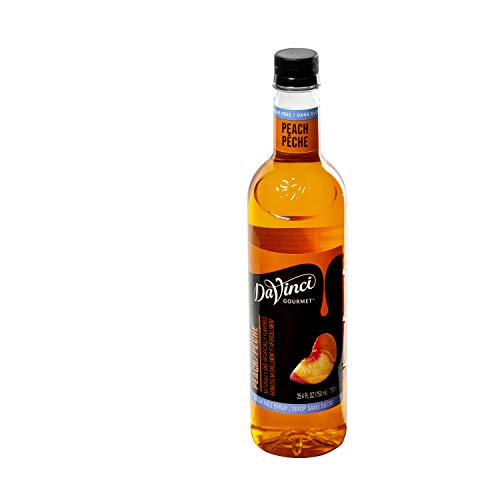 Davinci Gourmet Sugar Free Syrup, Peach, 25.4 Ounce Pack Of 4