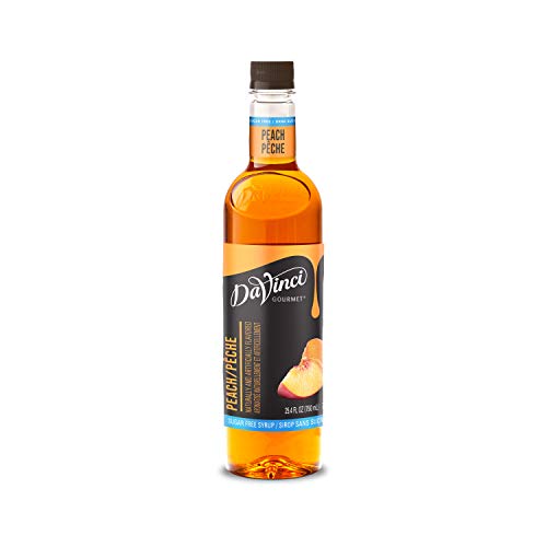 Davinci Gourmet Sugar Free Syrup, Peach, 25.4 Ounce Pack Of 4