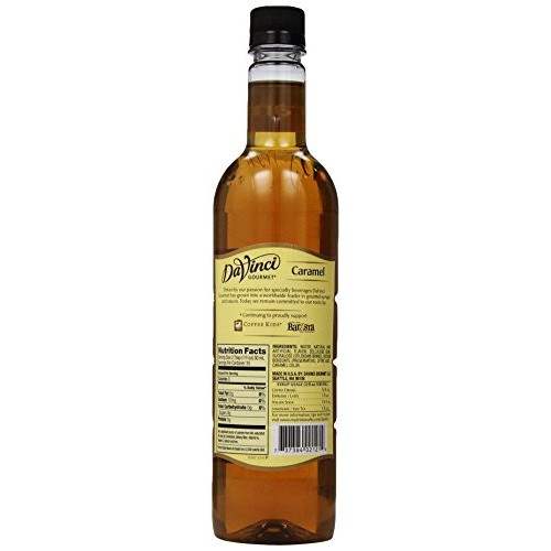 Davinci Gourmet Sugar-Free Syrup, Caramel, 25.4 Ounce Bottle