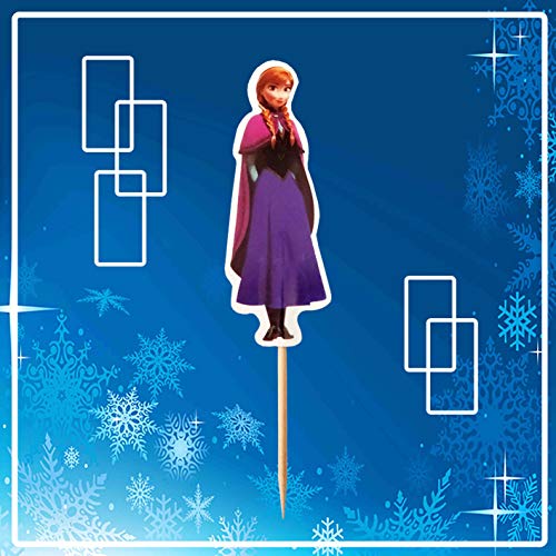 Dawei 24Pcs The New Princess Cupcake Toppers For Birthday Party