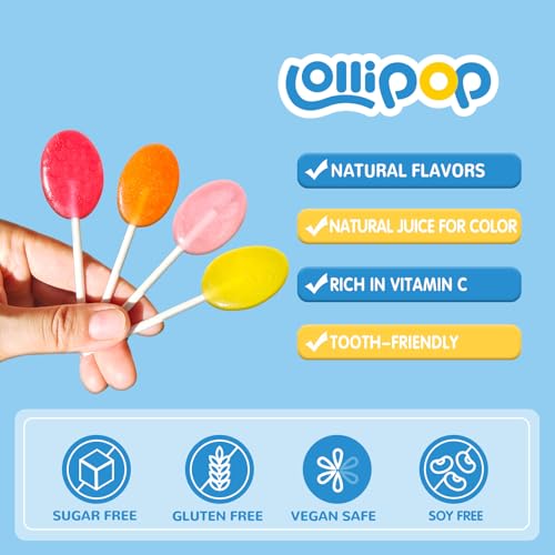 DC24 DAILY CARE Sugar Free Lollipops with Vitamin C, Healthy Suc...