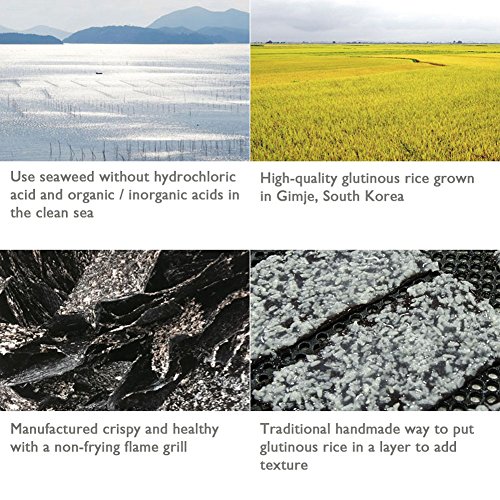 Handmade Dried Laver Snack 2 Pack For Family Crispy Kim Seaweed