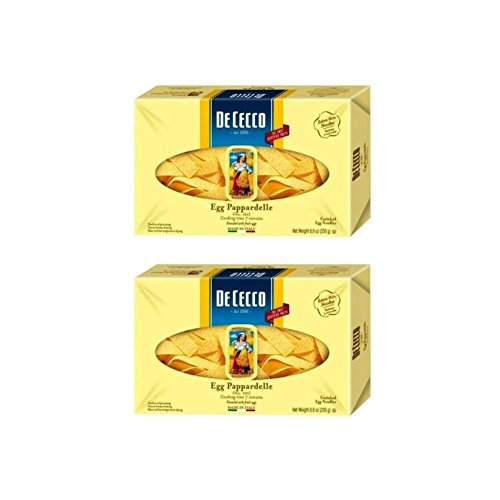 De Cecco Egg Pappardelle Enriched Egg Noodles, 8.8Oz250G Pack