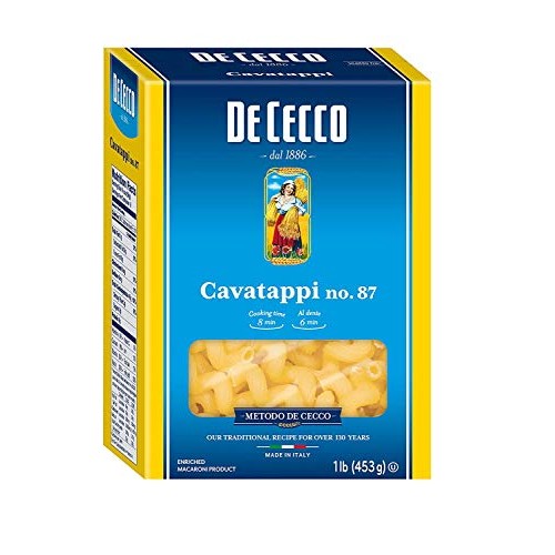 De Cecco Semolina Pasta, Cavatappi No.87, 1 Pound Pack Of 3