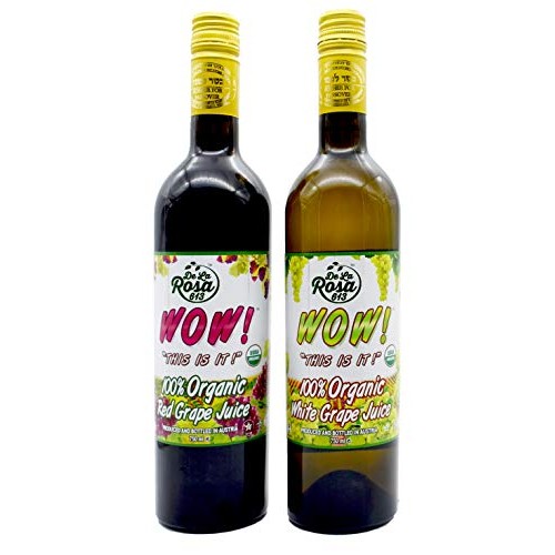 100% Organic Kosher Austrian Red &Amp; White Grape Juice 2-Pack -