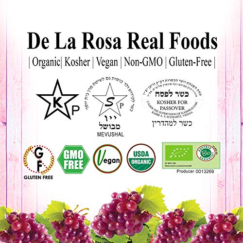 De La Rosa Austrian Red Grape Juice, Kosher, Non-GMO & Gluten Fr...