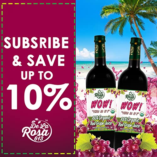 De La Rosa Austrian Red Grape Juice, Kosher, Non-GMO & Gluten Fr...