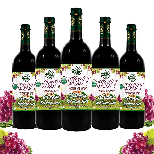 De La Rosa Austrian Red Grape Juice, Kosher, Non-GMO & Gluten Fr...
