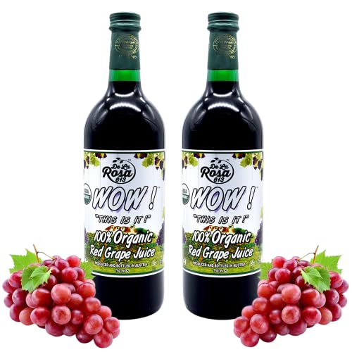 De La Rosa Austrian Red Grape Juice, Kosher, Non-GMO & Gluten Fr...