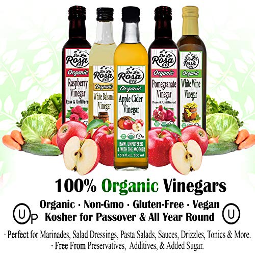 Organic Apple Cider Vinegar - De La Rosa 16.9Oz - Raw &Amp; Unfilter