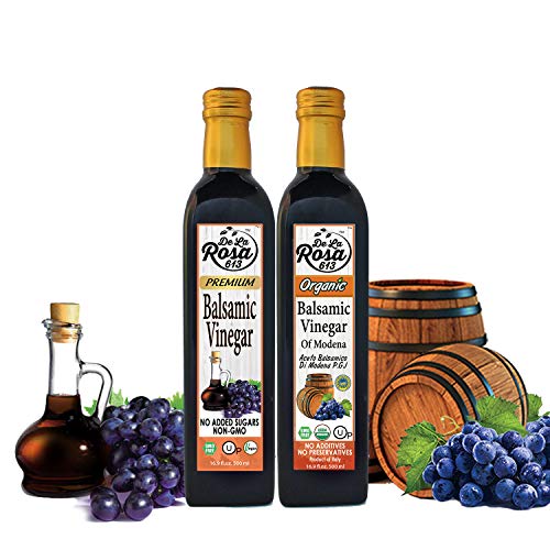 Organic Italian Balsamic Vinegar Of Modena 2-Pack - De La Rosa