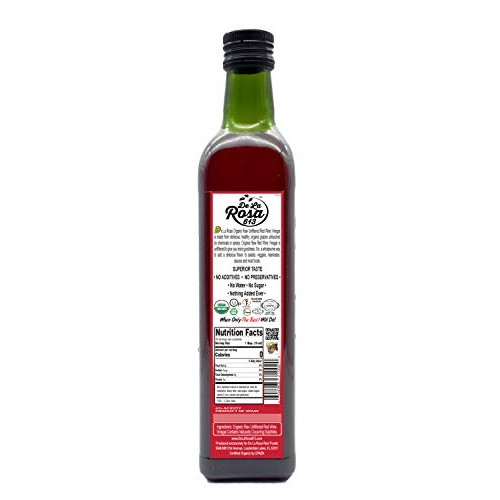 Organic Red Wine &Amp; White Wine Vinegar 500Ml 2-Pack