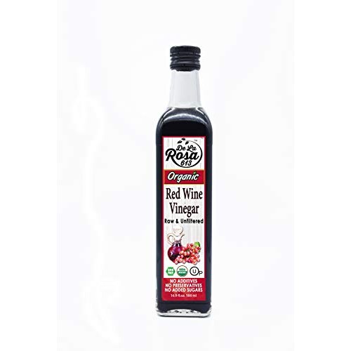 Organic Red Wine Vinegar - De La Rosa 16.9Oz - Raw &Amp; Unfiltered