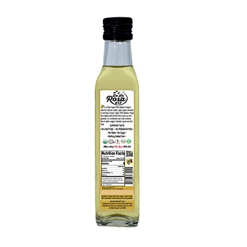 Organic Vinegar Variety 2-Pack - White Balsamic Vinegar &Amp; Raspbe
