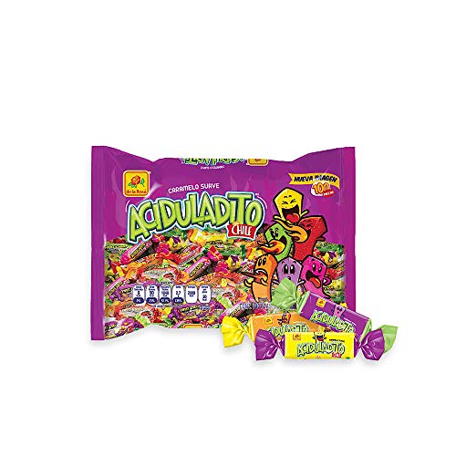 De La Rosa Aciduladito Con Chile, Sweet &Amp; Sour Chewy Candy With