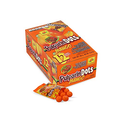De La Rosa Pulparindots Hot Mango Flavor, 12 Packets, 10 Pcs Ea.