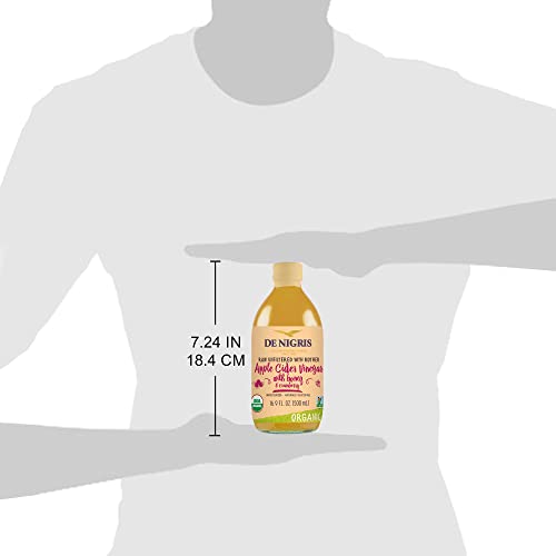 De Nigris Organic Apple Cider Vinegar With Honey & Cranberry, Ra...