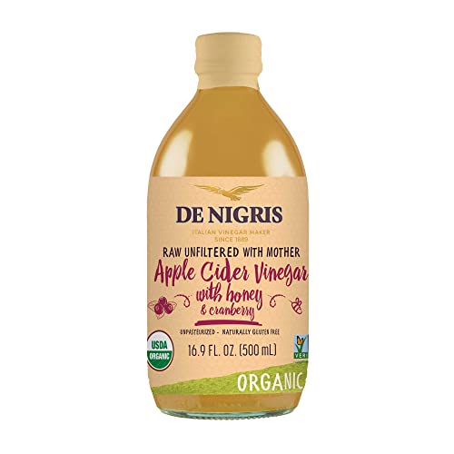 De Nigris Organic Apple Cider Vinegar With Honey & Cranberry, Ra...