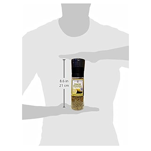 Dean Jacob Lemon Pepper Seasoning Blend 8oz in Jumbo Chef Size A...