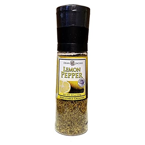 Dean Jacob Lemon Pepper Seasoning Blend 8oz in Jumbo Chef Size A...