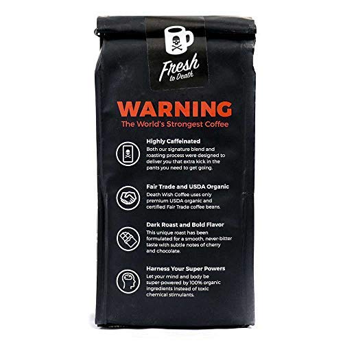 Death Wish Ground Coffee, The Worlds Strongest Coffee, Fair Tra