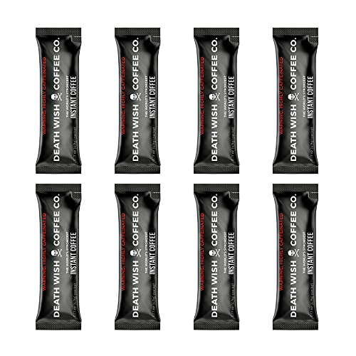 Death Wish Coffee Instant Coffee Dark Roast, 8 Single Serve Pack Death Wish Coffee Instant Coffee Dark Roast, 8 Single Serve Pack