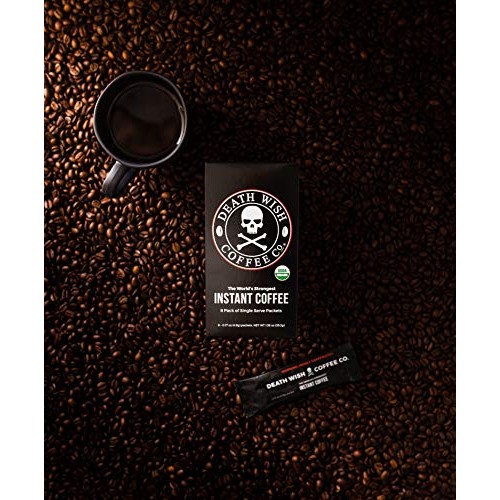 Death Wish Coffee Instant Coffee Dark Roast, 8 Single Serve Pack Death Wish Coffee Instant Coffee Dark Roast, 8 Single Serve Pack
