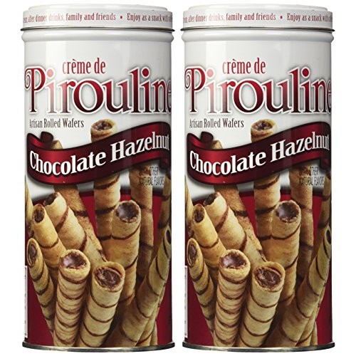 Cream De Pirouline Chocolate Hazelnut Artisan Rolled Wafers 3.25