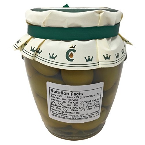 Decarlo Bella Di Cerignola Olives - 20 Ozs.