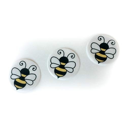 Bumble Bee Honey Wafer Paper Toppers 1.5 Inch For Decorating Des