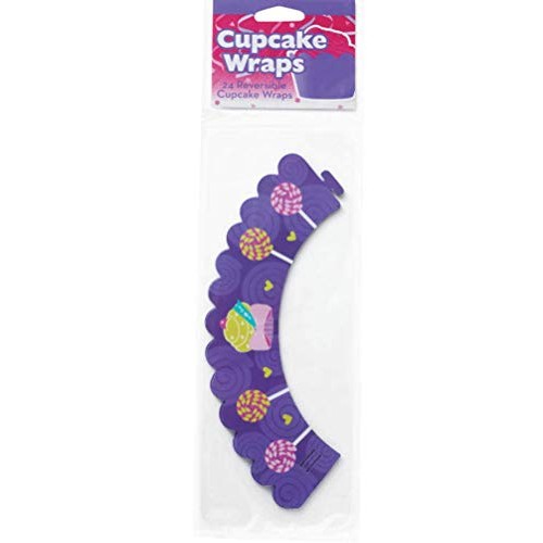 1 X Sweet Candy Cupcake Wraps 24-Pack