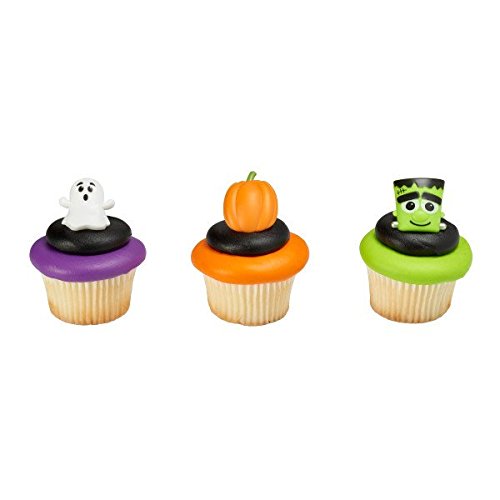 12Ct. Spooky Characters Cupcake Rings