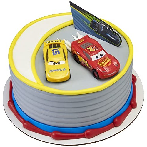 Decopac 20680 Cars 3-Ahead Of The Curve Cake Topper For Birthday Decopac 20680 Cars 3-Ahead Of The Curve Cake Topper For Birthday