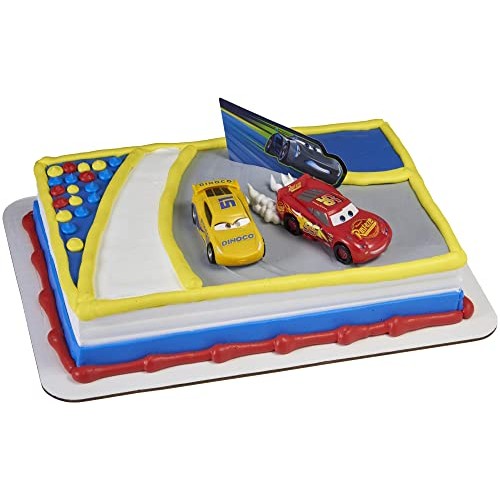 Decopac 20680 Cars 3-Ahead Of The Curve Cake Topper For Birthday Decopac 20680 Cars 3-Ahead Of The Curve Cake Topper For Birthday