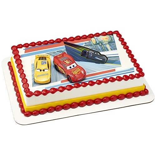 Decopac 20680 Cars 3-Ahead Of The Curve Cake Topper For Birthday Decopac 20680 Cars 3-Ahead Of The Curve Cake Topper For Birthday
