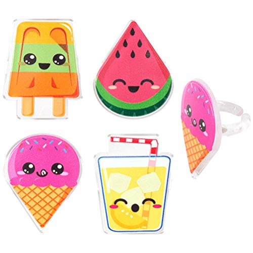 Cool Summer Treats Cupcake Rings - 24 Pc