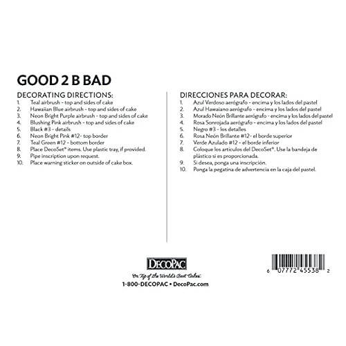 Decopac 24327 Disney Descendants 3-Good 2 B Bad Cake Topper For