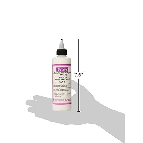 Decopac Airbrush Color, White, .65 Pound