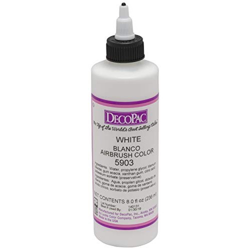 Decopac Airbrush Color, White, .65 Pound