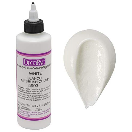 Decopac Airbrush Color, White, .65 Pound