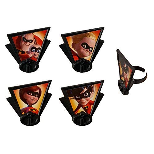 Decopac Incredibles 2 Dynamic Cupcake Rings Toppers