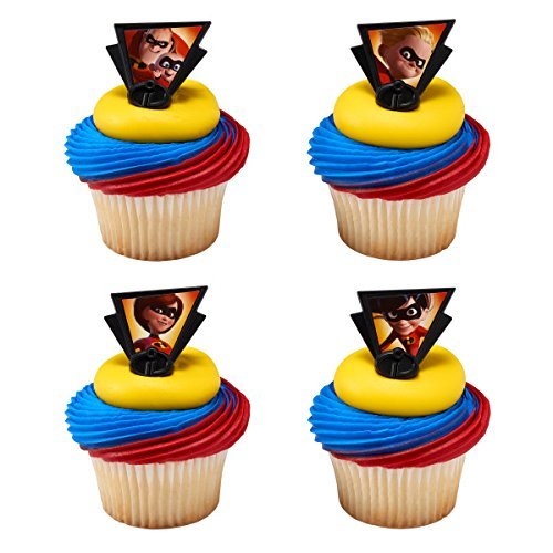 Decopac Incredibles 2 Dynamic Cupcake Rings Toppers