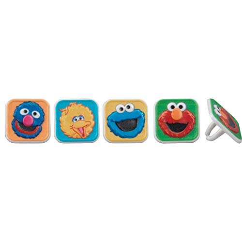 Decopac Sesame Street Character Cupcake Rings - 24 Ct