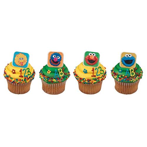 Decopac Sesame Street Character Cupcake Rings - 24 Ct