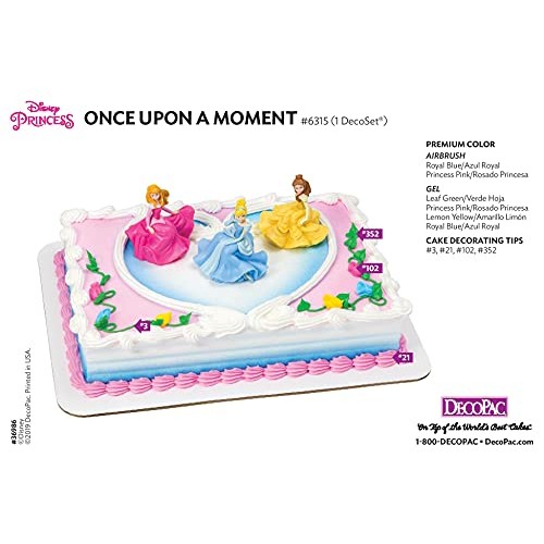Decopac Disney Princess Once Upon A Moment Decoset Cake Topper
