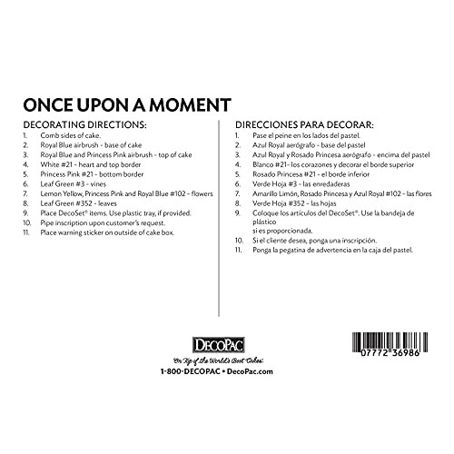 Decopac Disney Princess Once Upon A Moment Decoset Cake Topper