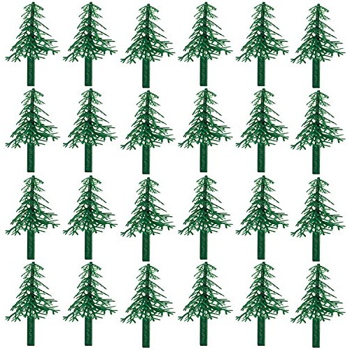 Evergreen Trees For Cake And Cupcake Decorating 24-Pack