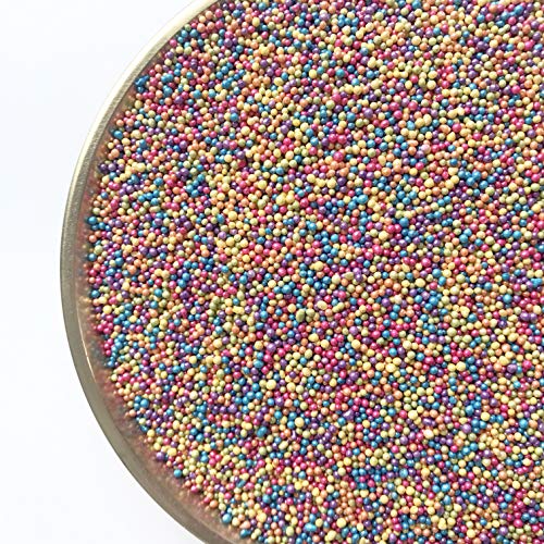 Sprinkles | Rainbow Shimmer Nonpareils | Cake Sprinkles | Edible